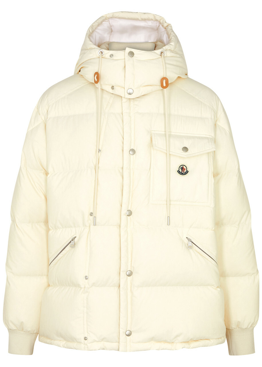 MONCLER まっ白ワンピース 美品 Moncler Karakorum 1954 Quilted Cotton Jacket Cream Moncler