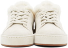 Loro Piana Off-White Fur & Suede Winter Nuages Sneakers