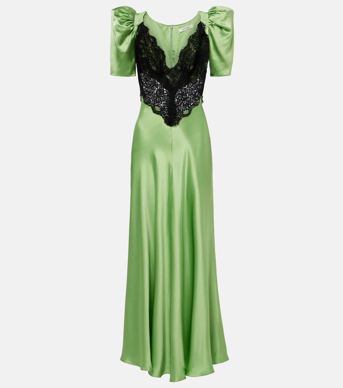 Rodarte Lace-trimmed silk cocktail dress