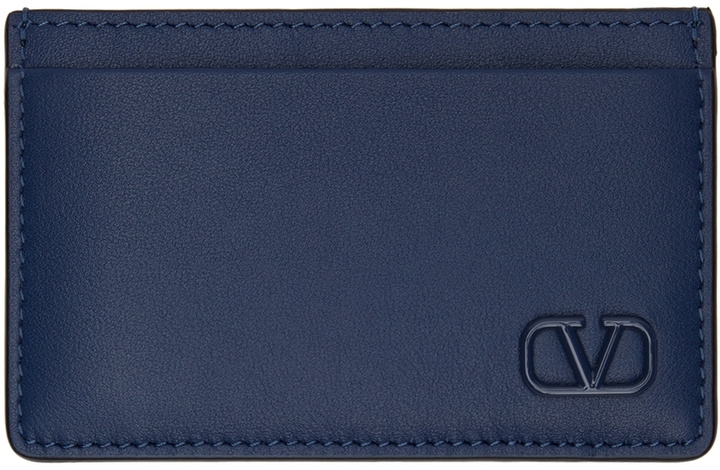 Photo: Valentino Garavani Indigo VLogo Card Holder