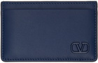 Valentino Garavani Indigo VLogo Card Holder