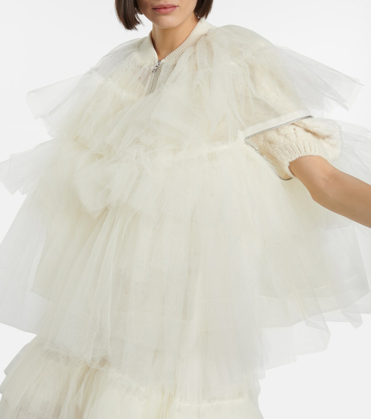 Simone Rocha - Tiered tulle jacket
