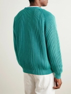 Noah - Summer Shaker Ribbed Organic Cotton Sweater - Blue