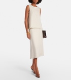 'S Max Mara Fiocchi linen and cotton midi skirt