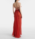 Maria Lucia Hohan Ariadne ruffled open-back gown