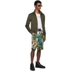 Dolce and Gabbana Multicolor Mix Hawaii Shorts