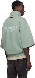 Essentials Blue Half-Zip Sweatshirt