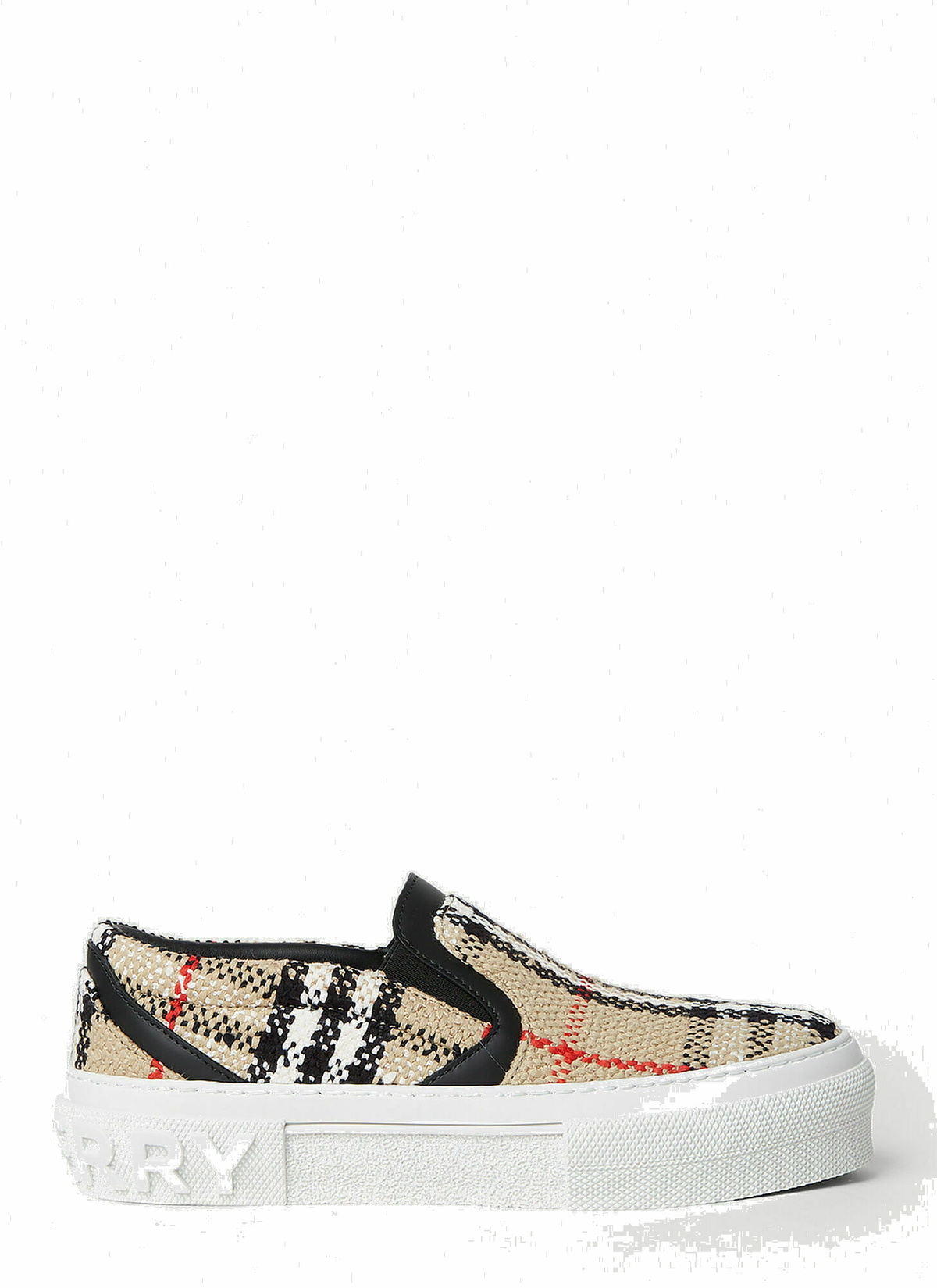 Curt Check Sneakers in Beige Burberry
