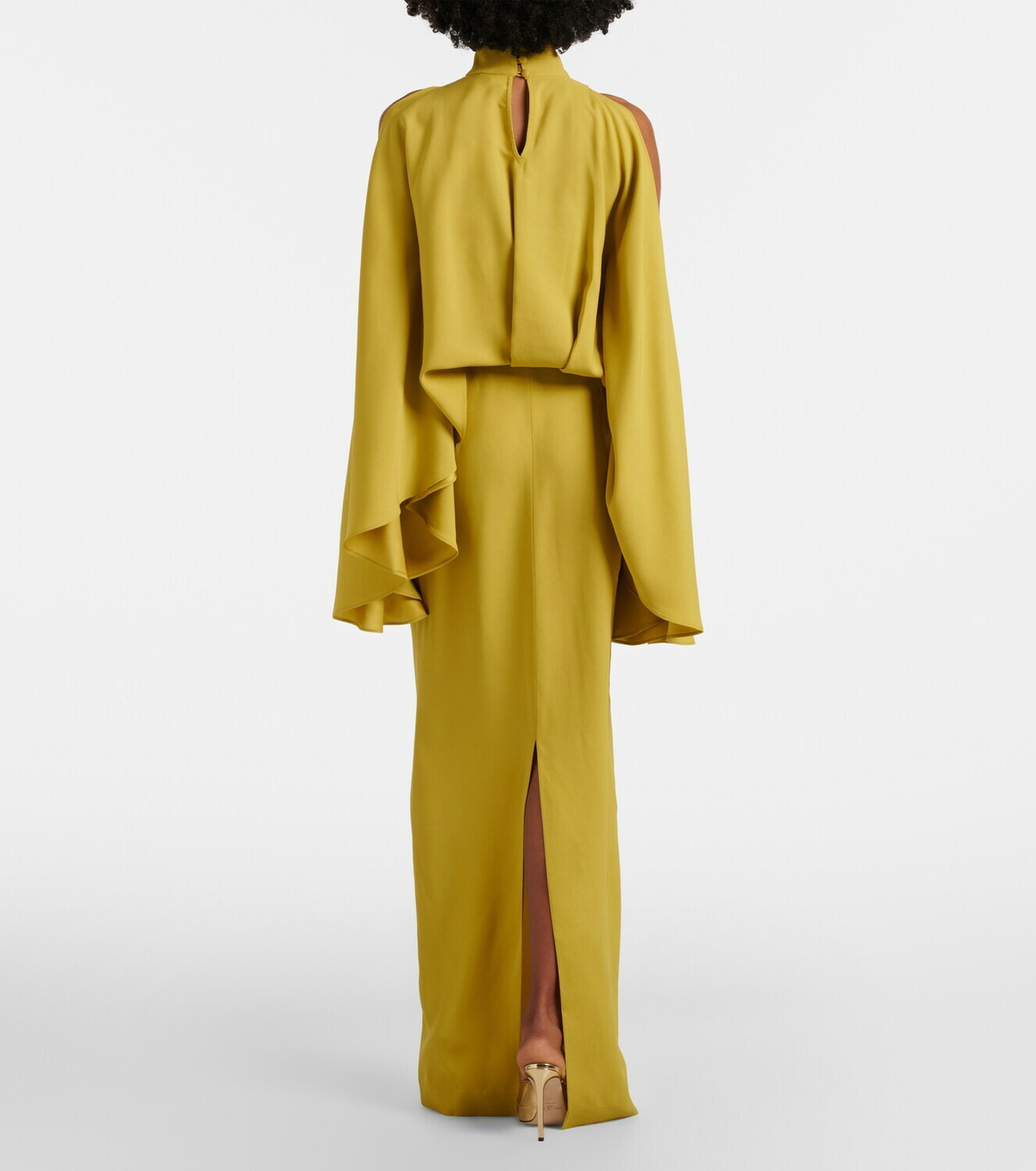 Taller Marmo Bacall draped satin gown
