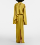 Taller Marmo Bacall draped satin gown