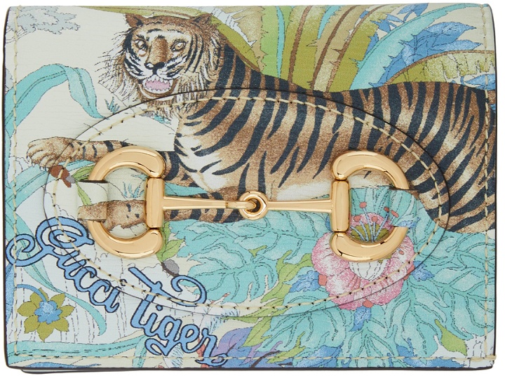 Photo: Gucci Multicolor 'Tiger' Horsebit 1955 Card Holder