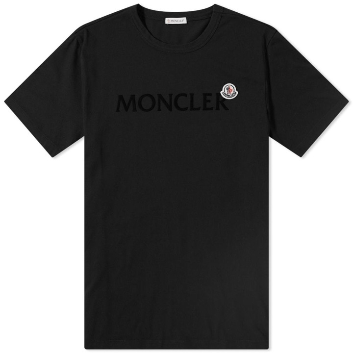 Photo: Moncler Text Logo Tee