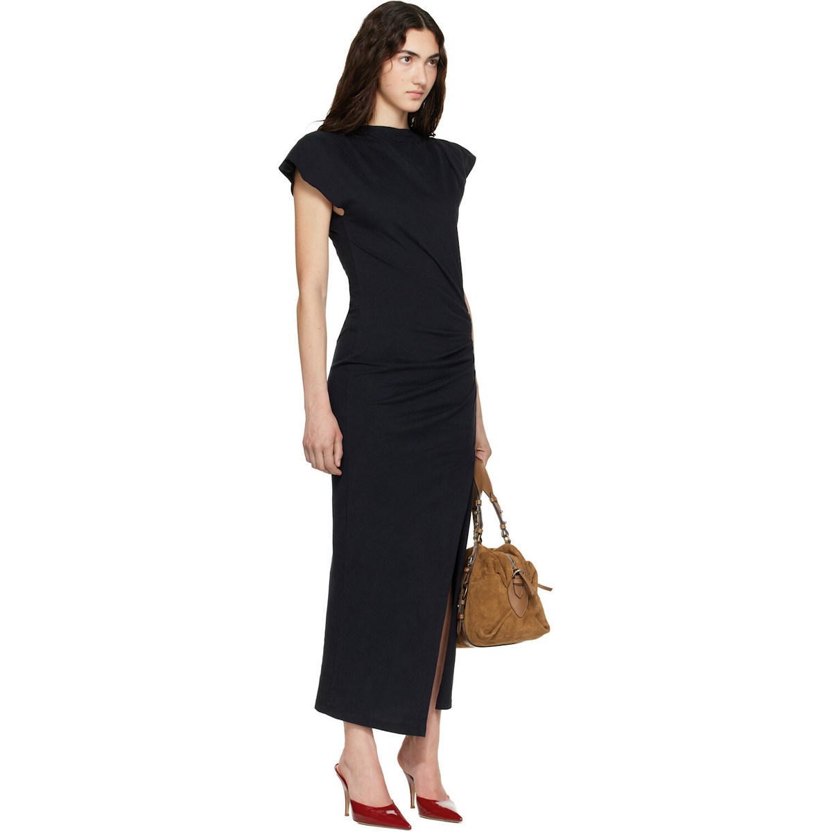 Isabel Marant Black Nadela Midi Dress