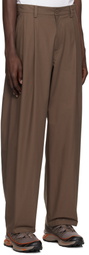 HYEIN SEO Brown Wide Beaded Belt Trousers