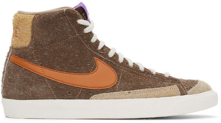 Photo: Nike Brown Blazer Mid '77 Premium Sneakers