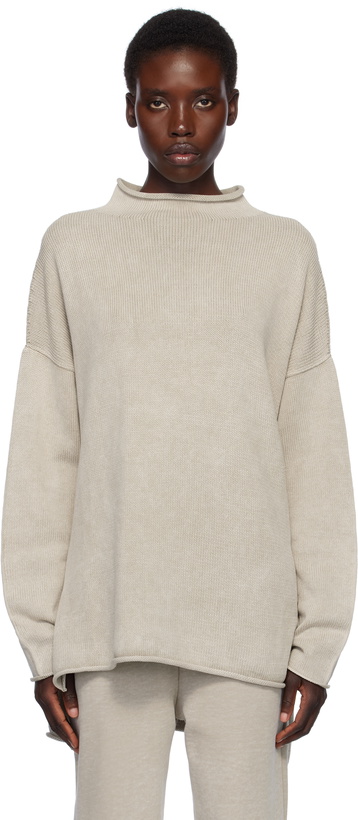 Photo: Lauren Manoogian Beige Fade Rollneck Sweater