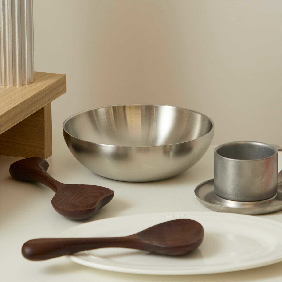 Service Projects Bowl in Stainless Steel - Thumbnail 2