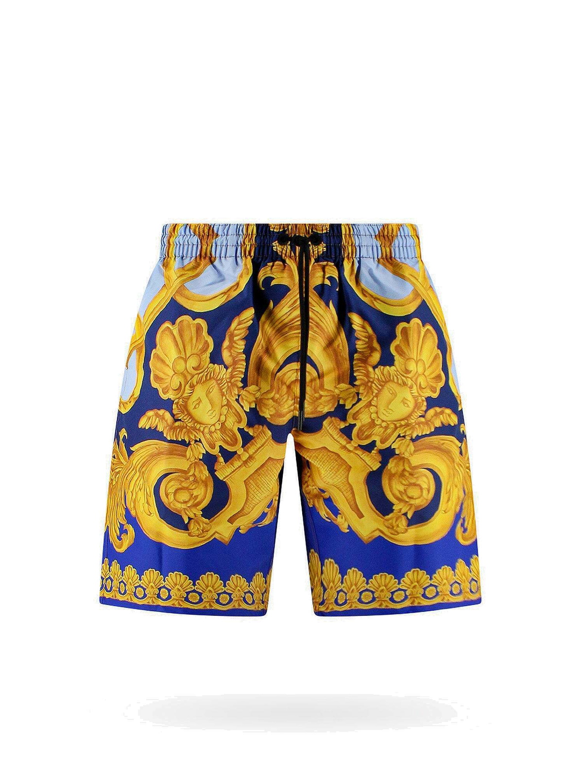 Versace Swim Trunks Gold Mens Versace