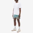 JW Anderson Men's Pol All Over Print Short in Khaki/Multi