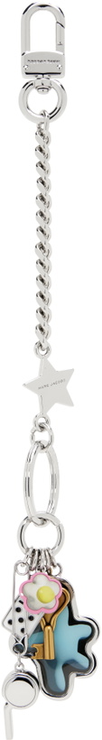 Photo: Marc Jacobs Silver 'The Sticker Bag Charm' Keychain