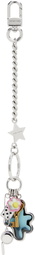 Marc Jacobs Silver 'The Sticker Bag Charm' Keychain
