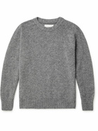 Kestin - Brushed Shetland Wool Sweater - Gray