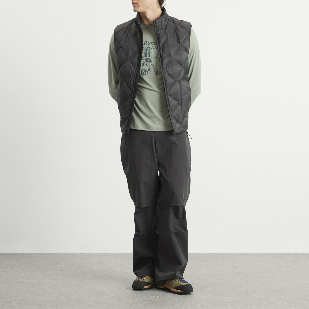 CAYL Men's Ultra Long Sleeve T-Shirt in Stone
