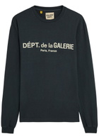Gallery Dept. Logo Cotton T-shirt Black