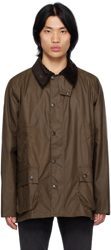 Photo: Barbour Brown Bedale Wax Jacket