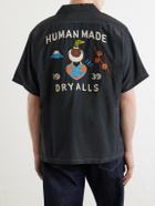 Human Made - Souvenir Logo-Embroidered Poplin Shirt - Black
