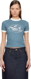 Carhartt Work In Progress Blue Reminiscing Ringer T-shirt