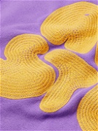 Acne Studios - Oversized Logo-Embroidered Organic Cotton-Jersey Sweatshirt - Purple