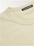 ACNE STUDIOS - Nash Logo-Appliquéd Cotton-Jersey T-Shirt - Neutrals