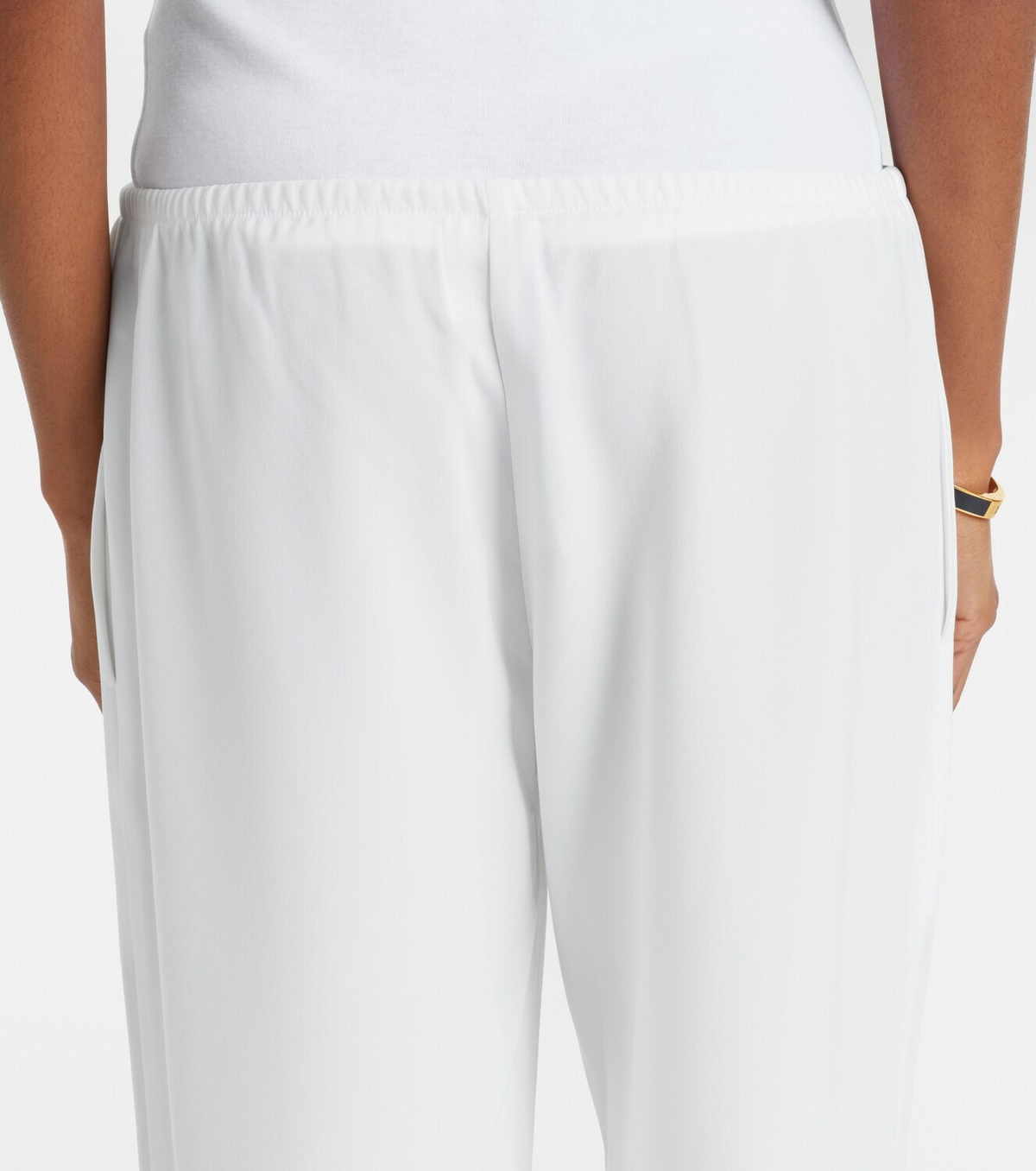 Leset Arielle crêpe wide-leg pants