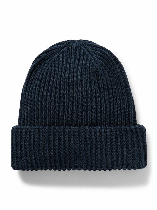 Photo: ON - Studio Logo-Appliquéd Ribbed Cotton-Blend Beanie