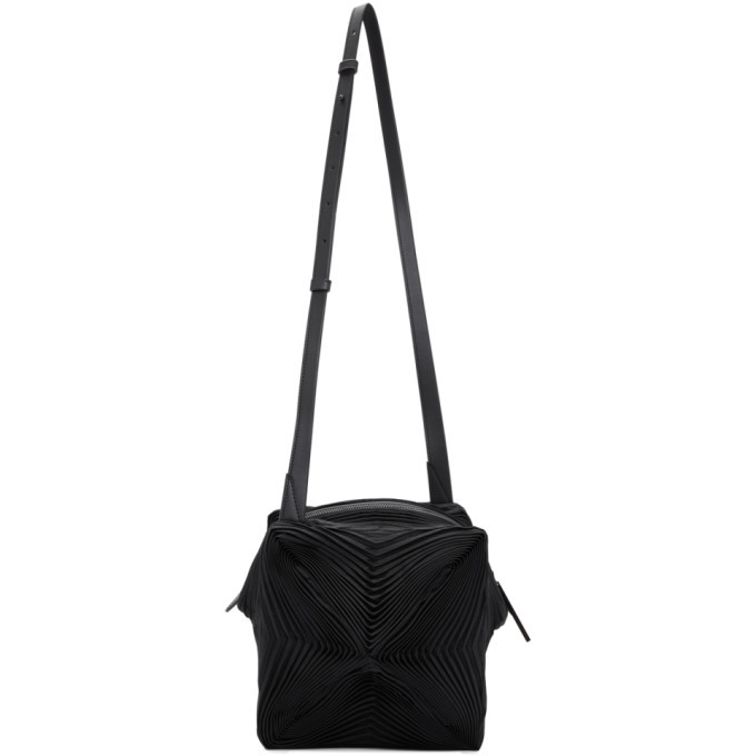 Issey Miyake Black Pleats Meteorite Bag Issey Miyake Men
