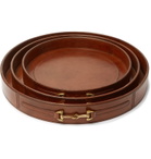 Ben Soleimani - Leather Tray Set - Brown