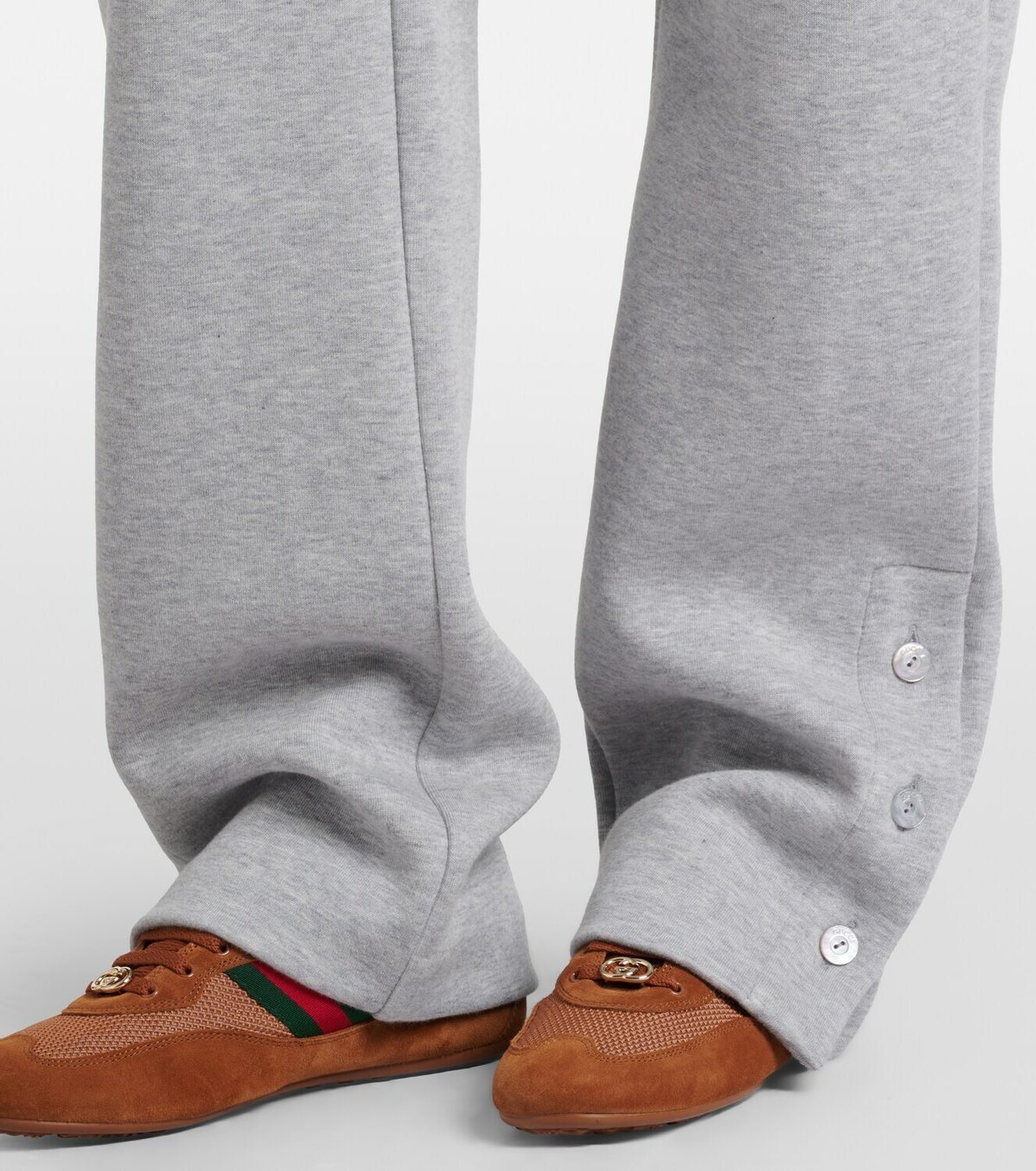 Gucci Web Stripe cotton-blend jersey sweatpants