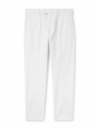 TOM FORD - Tapered Cotton-Blend Twill Chinos - White