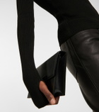 Petar Petrov Fiz cutout ribbed-knit silk top
