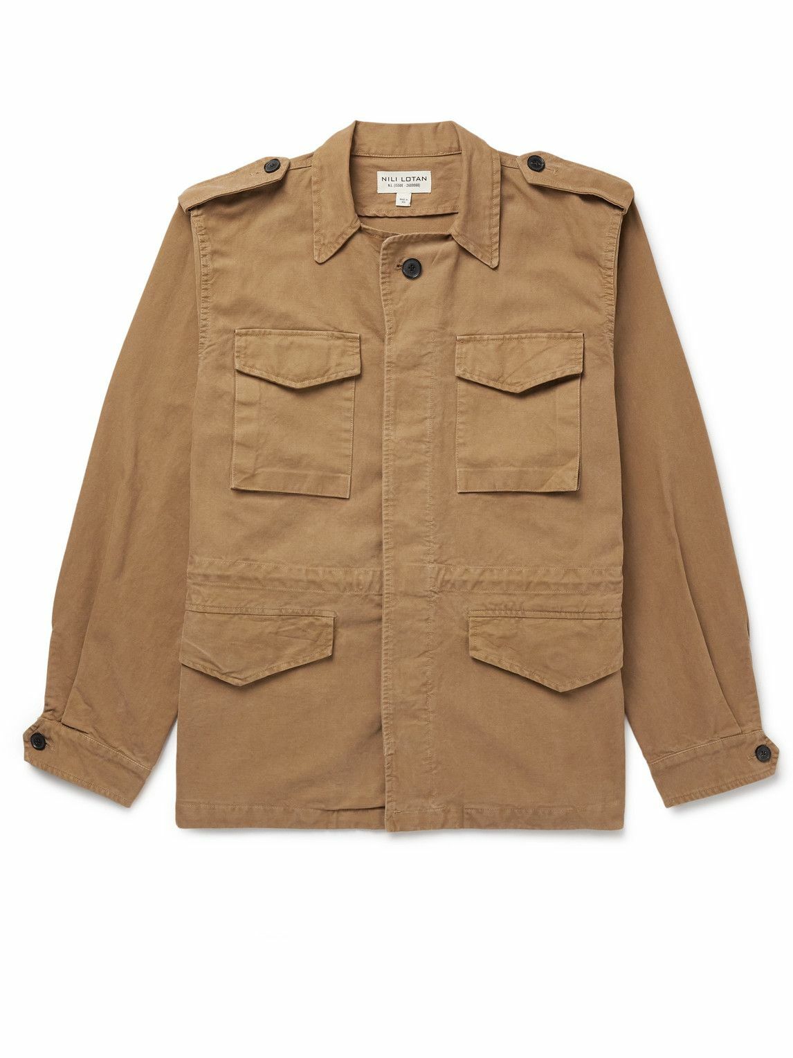 Nili Lotan - Charlie Cotton-Blend Canvas Jacket - Brown