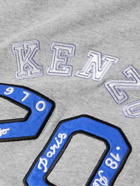 KENZO - Logo-Appliquéd Cotton-Jersey T-Shirt - Gray