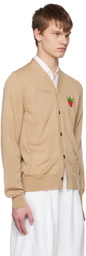 Comme des Garçons Shirt Beige Brett Westfall Edition Cardigan