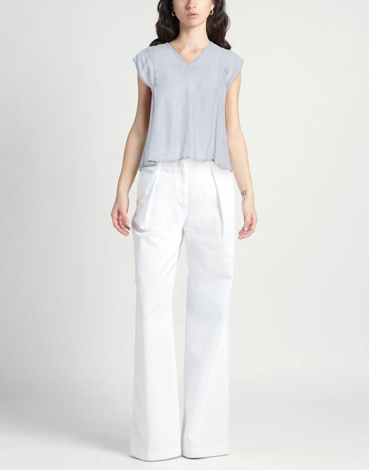 Alessia Santi Womens Top Light in Grey