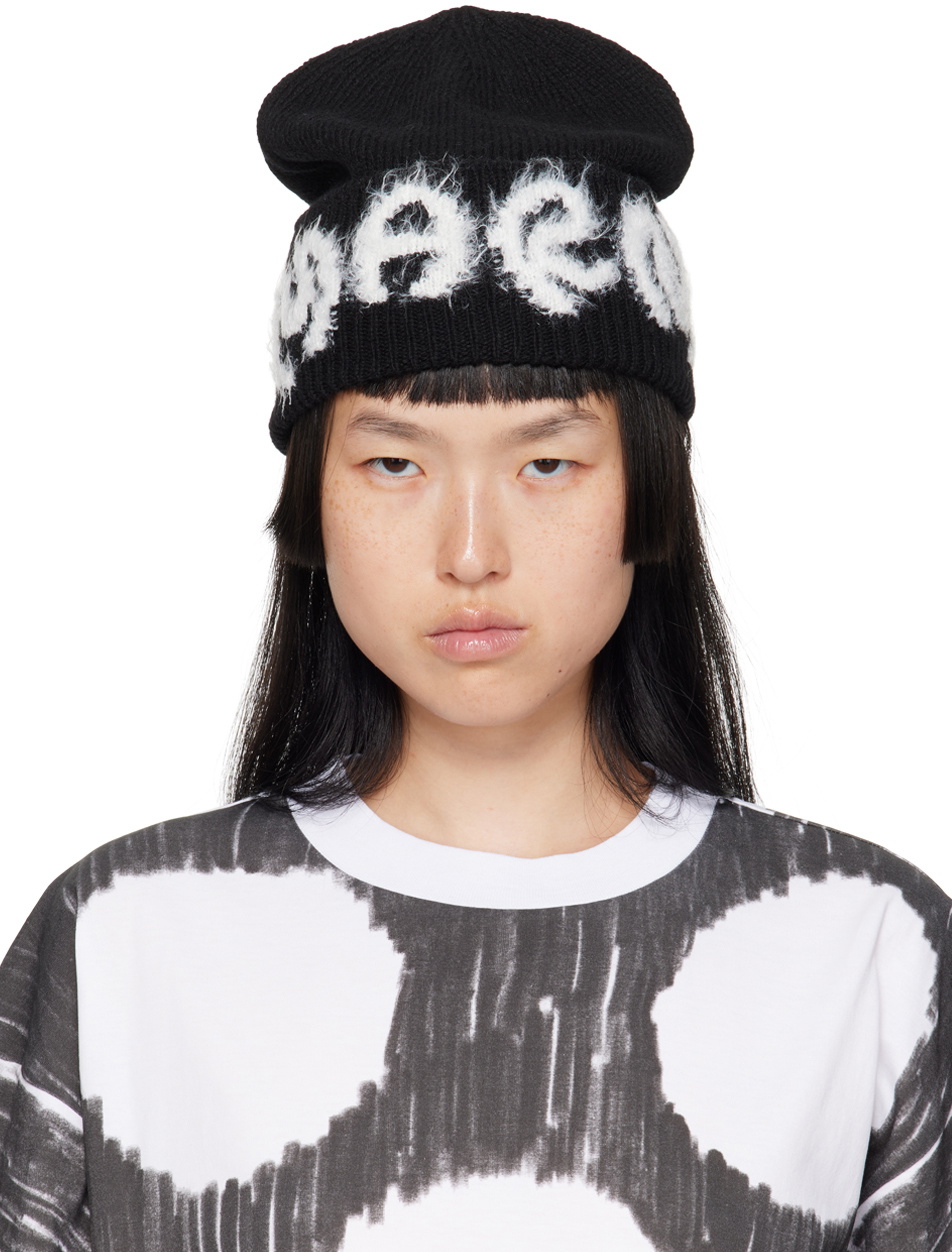 ◆ Marni ◆ブラック Ears ウール＆モヘア ビーニー MARNI Ears Mohair Beanie - Feuille Luxury