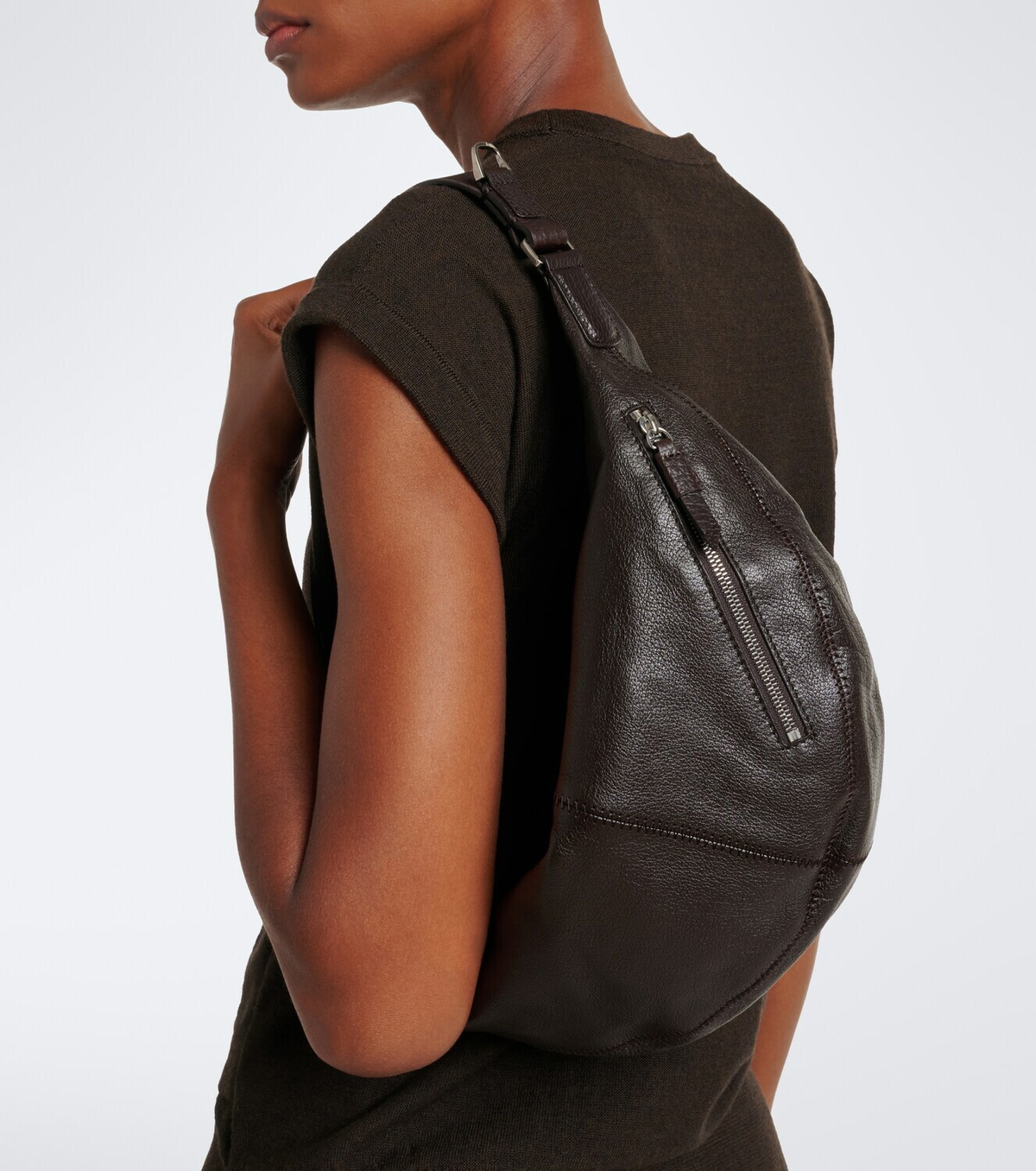 Lemaire Quiver Mini leather top-handle bag