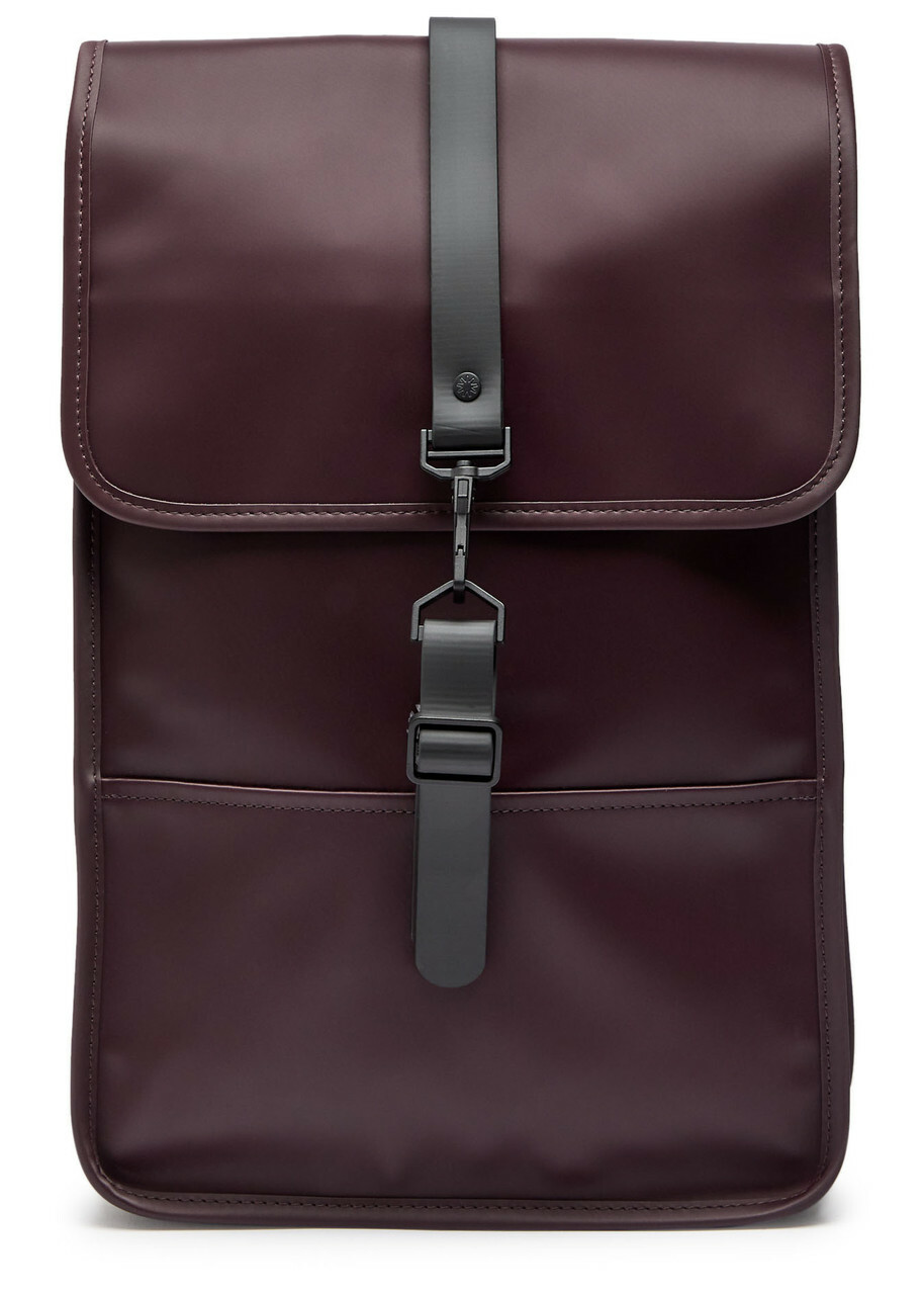 Rains Mini Rubberised Backpack - Burgundy - One Size
