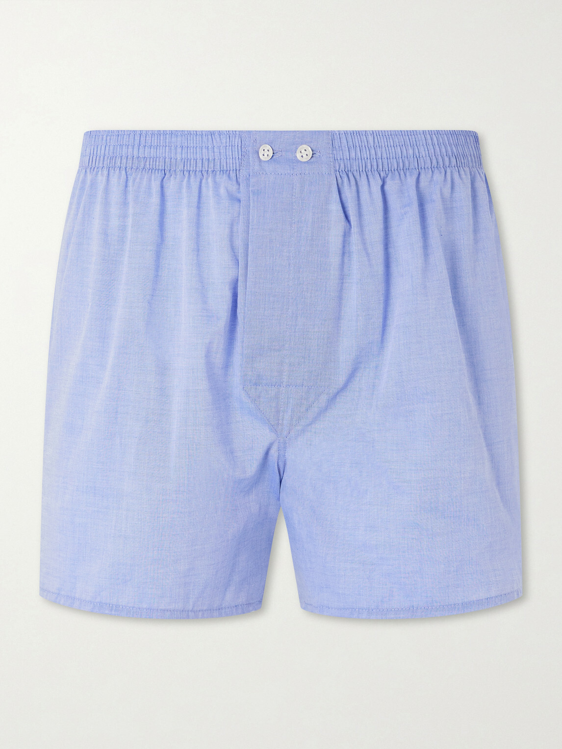 Derek Rose - Amalfi Cotton Boxer Shorts - Blue