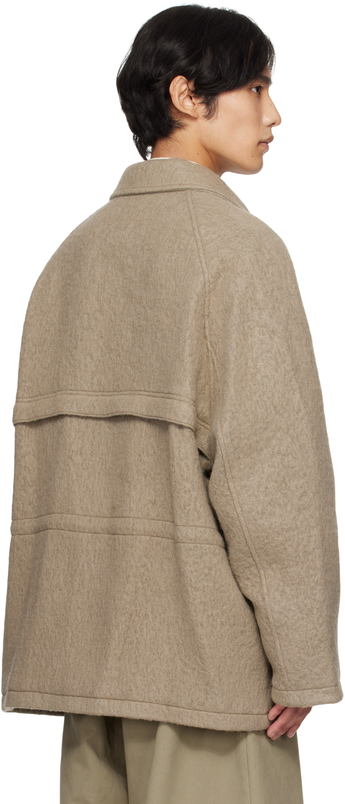 LE17SEPTEMBRE Beige Wool Hunting Jacket