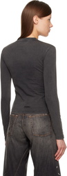 032c Black Hardcore Wellness Tight Longsleeve T-shirt